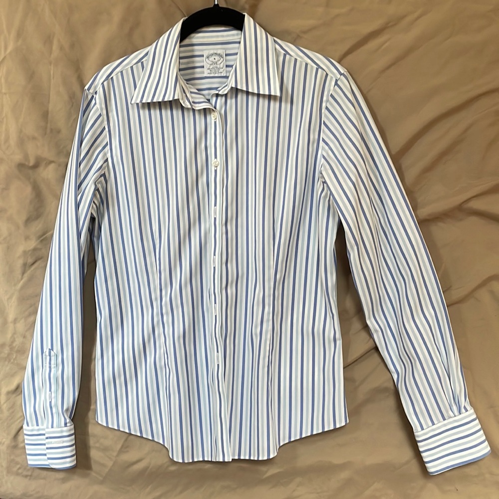 Brooks Brothers Striped Button Up Size 4